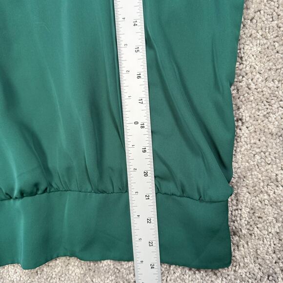 Bebe Green Lace Mesh Open Shoulder Top M Fairy Grunge Romantic Gothic Cottage - Picture 6 of 8